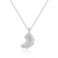 Fashion Food Irregular Croissant 925 Sterling Silver Necklace - KIAHMILLA