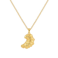 Fashion Food Irregular Croissant 925 Sterling Silver Necklace - KIAHMILLA
