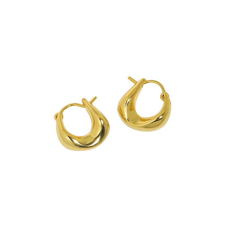 Fashion Geometry Agravity Circles 925 Sterling Silver Hoop Earrings - KIAHMILLA