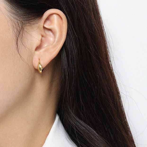 Fashion Geometry Agravity Circles 925 Sterling Silver Hoop Earrings - KIAHMILLA