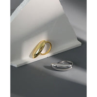 Fashion Geometry Irregular 925 Sterling Silver Adjustable Ring - KIAHMILLA
