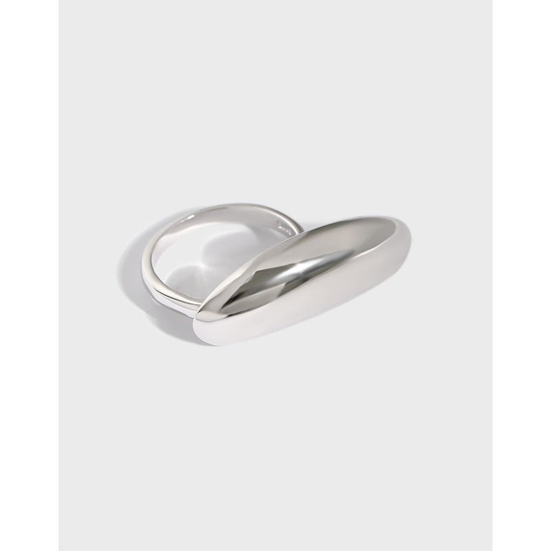 Fashion Geometry Irregular 925 Sterling Silver Adjustable Ring - KIAHMILLA