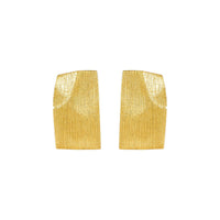 Fashion Geometry Irregular Rectangle Paper 925 Sterling Silver Stud Earrings - KIAHMILLA