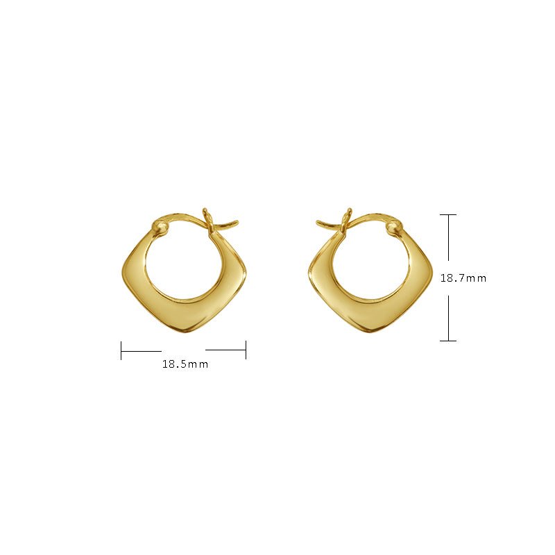 Fashion Geometry Square 925 Sterling Silver Earrings - KIAHMILLA