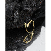 Fashion Geometry Waterdrop Cross 925 Sterling Silver Adjustable Ring - KIAHMILLA