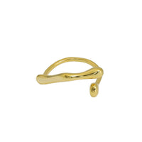 Fashion Geometry Waterdrop Cross 925 Sterling Silver Adjustable Ring - KIAHMILLA