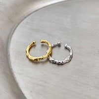 Fashion Irregular Burned 925 Sterling Silver Non-Pierced Earring(Single) - KIAHMILLA