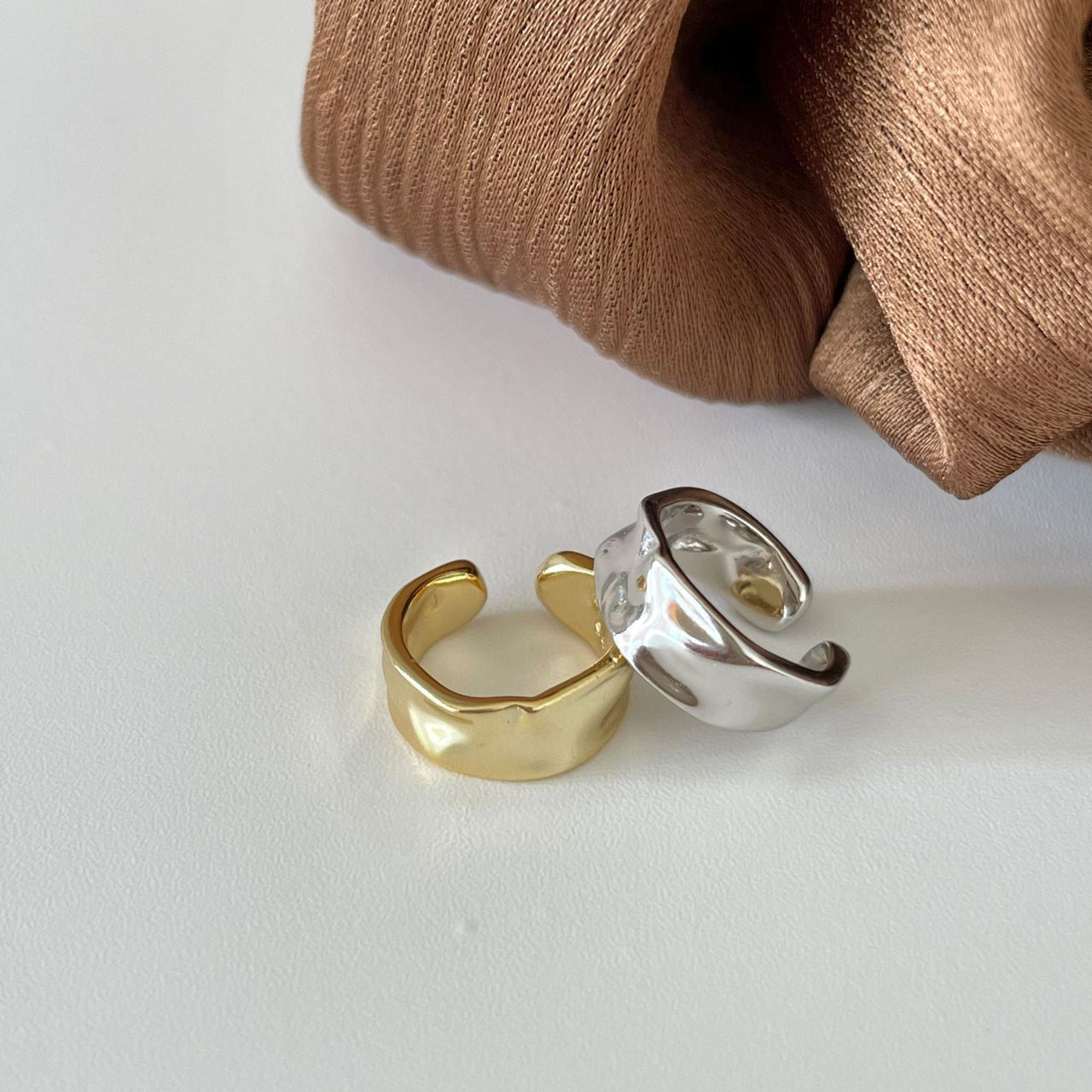 Fashion Irregular C Shape 925 Sterling Silver Non-Pierced Earring(Single) - KIAHMILLA