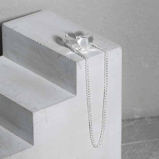 Fashion Irregular Chain Tassels 925 Sterling Silver Non-Pierced Earring(Single) - KIAHMILLA