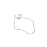 Fashion Irregular Chain Tassels 925 Sterling Silver Non-Pierced Earring(Single) - KIAHMILLA