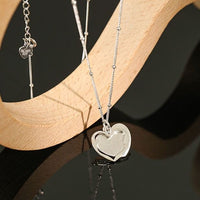 Fashion Irregular Heart Love 925 Sterling Silver Necklace - KIAHMILLA