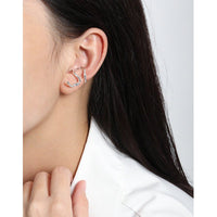 Fashion Irregular Snake Shape 925 Sterling Silver Non-Pierced Earrings - KIAHMILLA