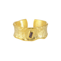 Fashion Irregular Wave Mini Baguette CZ 925 Sterling Silver Adjustable Ring - KIAHMILLA