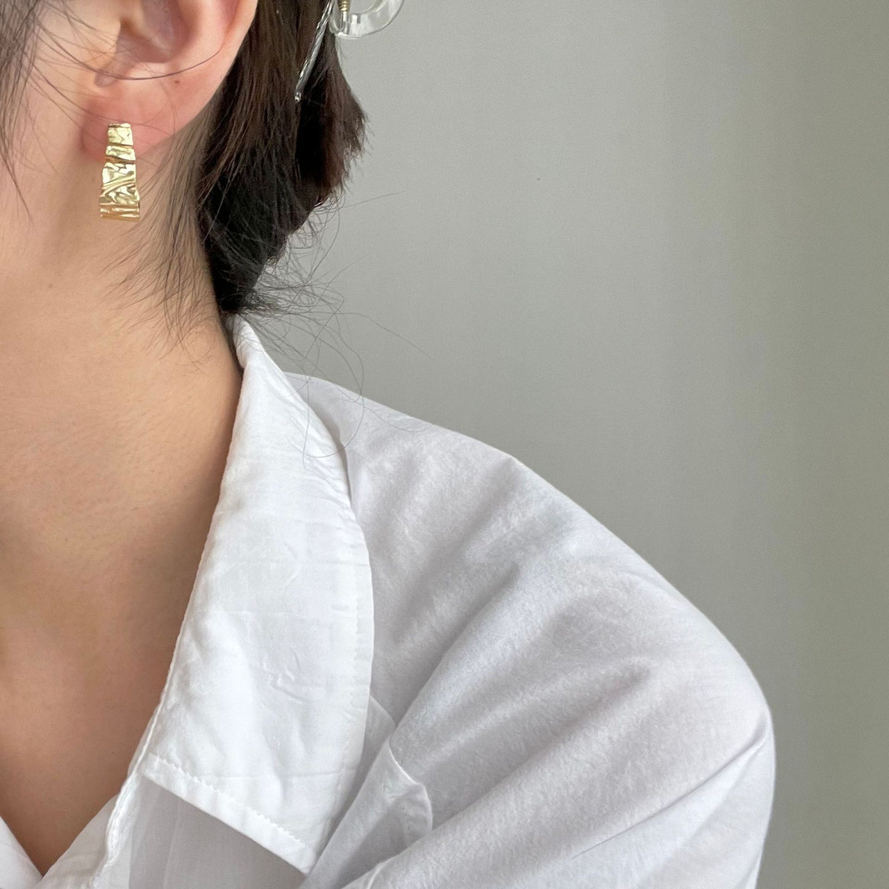 Fashion Irregular Wrinkle 925 Sterling Silver Hoop Earrings - KIAHMILLA