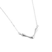 Fashion Letter V Shape 925 Sterling Silver Necklace - KIAHMILLA