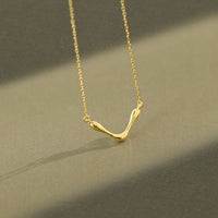 Fashion Letter V Shape 925 Sterling Silver Necklace - KIAHMILLA
