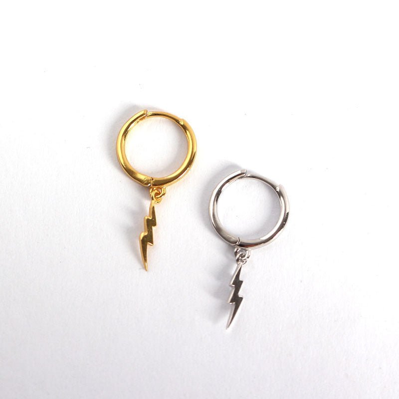 Fashion Lightning 925 Sterling Silver Hoop Earrings - KIAHMILLA