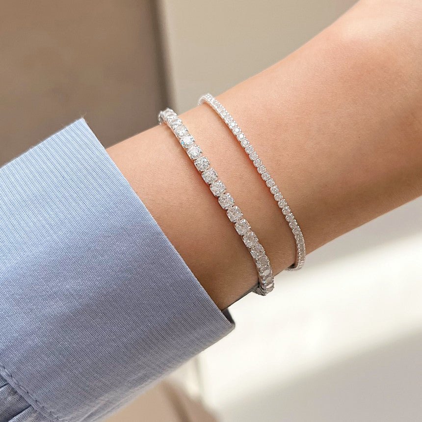 Fashion Micro Setting CZ 925 Sterling Silver Bracelet - KIAHMILLA