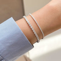 Fashion Micro Setting CZ 925 Sterling Silver Bracelet - KIAHMILLA