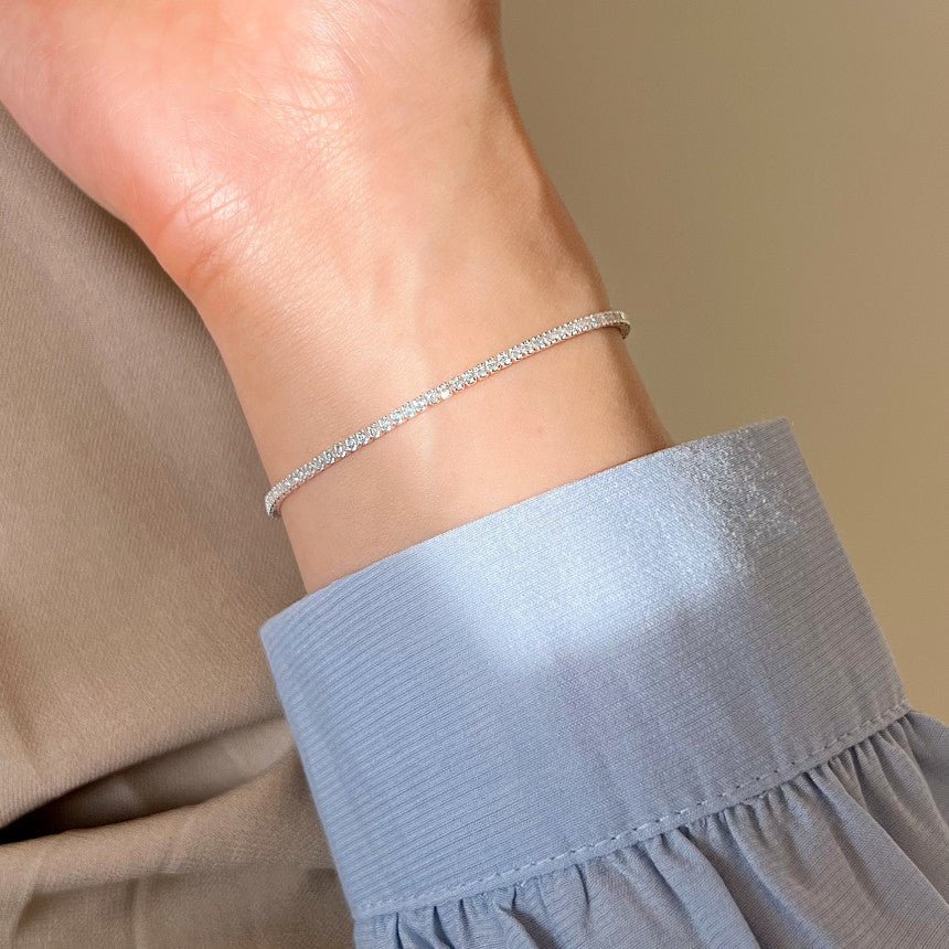 Fashion Micro Setting CZ 925 Sterling Silver Bracelet - KIAHMILLA