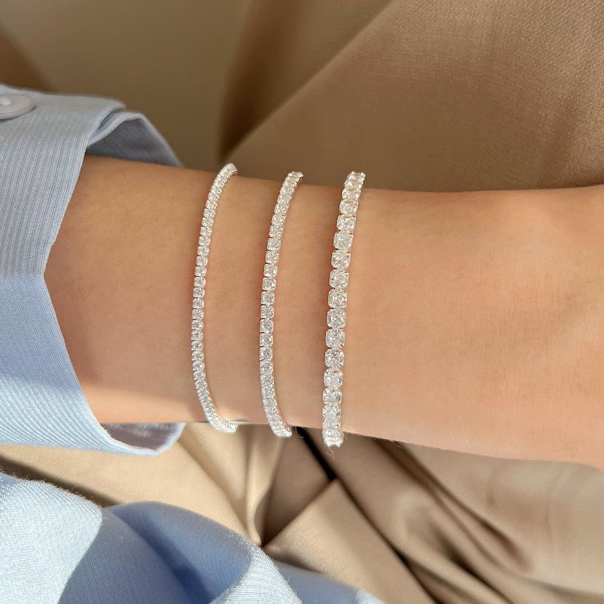 Fashion Micro Setting CZ 925 Sterling Silver Bracelet - KIAHMILLA