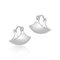 Fashion Modern Arc 925 Sterling Silver Hoop Earrings - KIAHMILLA