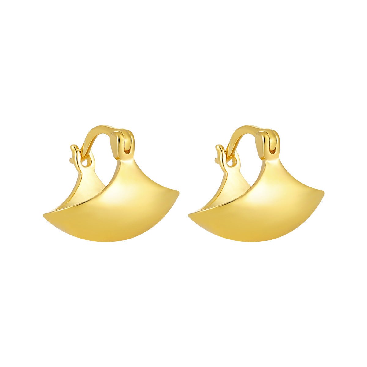 Fashion Modern Arc 925 Sterling Silver Hoop Earrings - KIAHMILLA