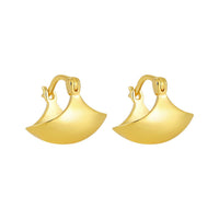 Fashion Modern Arc 925 Sterling Silver Hoop Earrings - KIAHMILLA