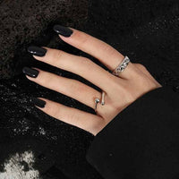 Fashion Twist Knitting 925 Sterling Silver Adjustable Ring - KIAHMILLA