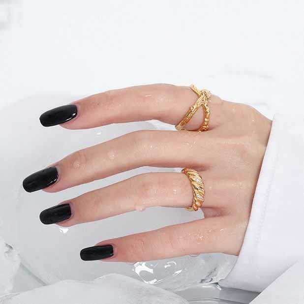 Fashion Twisted CZ 925 Sterling Silver Adjustable Ring - KIAHMILLA