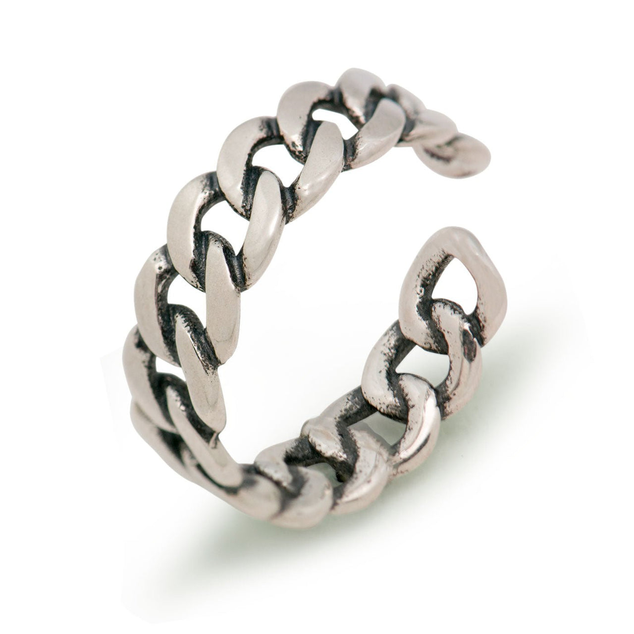 Fashion Vintage Silver Net Solid 925 Sterling Silver Adjustable Ring Women - KIAHMILLA