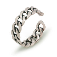 Fashion Vintage Silver Net Solid 925 Sterling Silver Adjustable Ring Women - KIAHMILLA