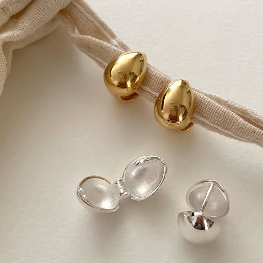 Fashion Waterdrop 925 Sterling Silver Hoop Earrings - KIAHMILLA