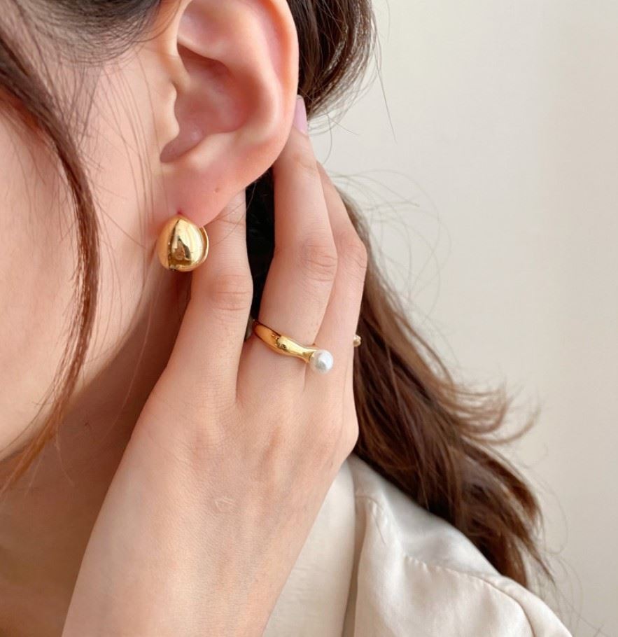 Fashion Waterdrop 925 Sterling Silver Hoop Earrings - KIAHMILLA