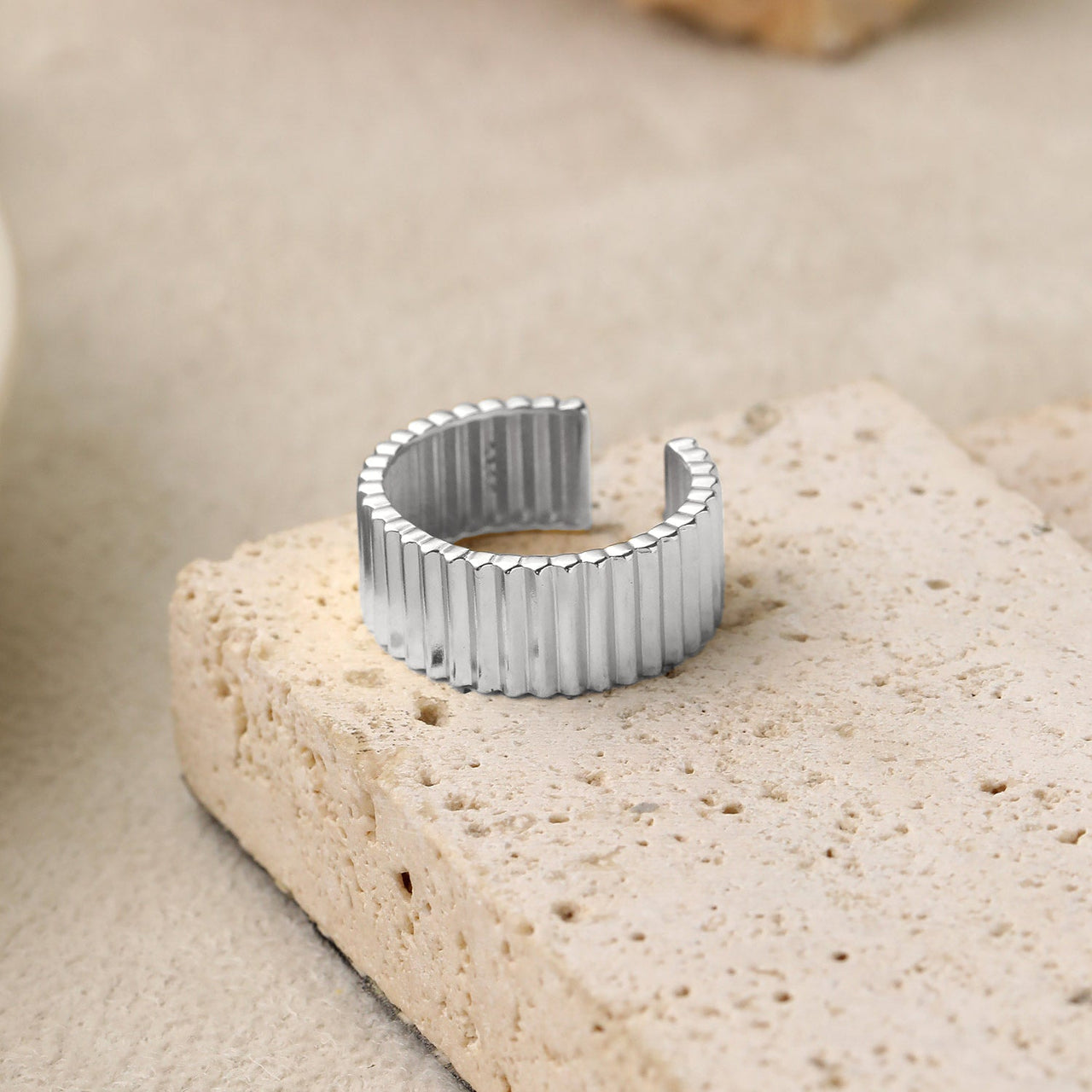 Fashion Wheel Gear 925 Sterling Silver Adjustable Ring - KIAHMILLA