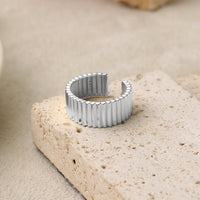 Fashion Wheel Gear 925 Sterling Silver Adjustable Ring - KIAHMILLA