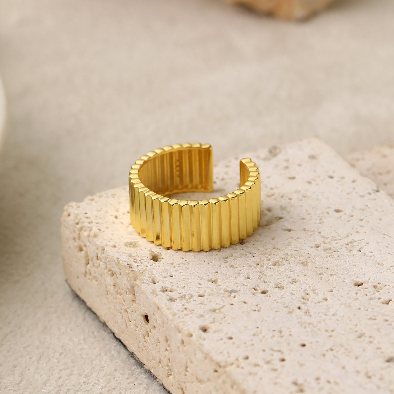 Fashion Wheel Gear 925 Sterling Silver Adjustable Ring - KIAHMILLA