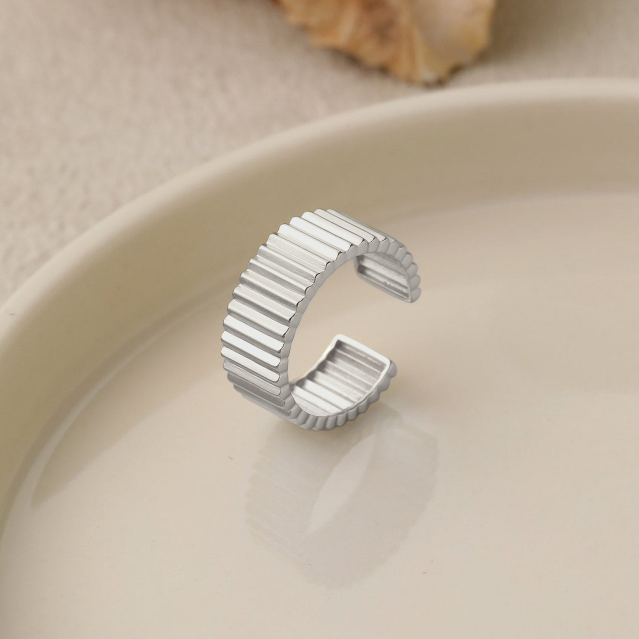 Fashion Wheel Gear 925 Sterling Silver Adjustable Ring - KIAHMILLA
