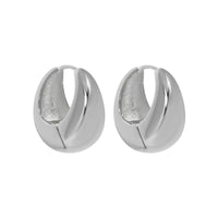 French retro cool and niche design, simple and versatile temperament, curved S925 sterling silver earrings and earrings - KIAHMILLA