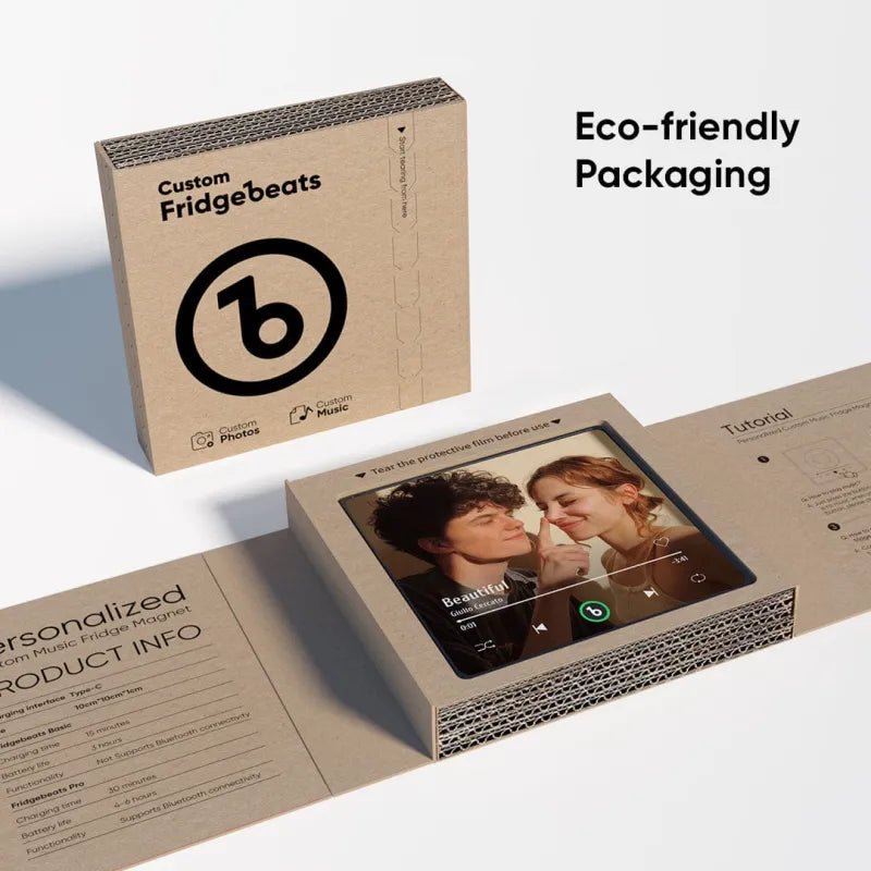 FridgeBeats Framed Custom Music Fridge Magnet New 4.0 Upgrade Colorful Frame Album Fridge Magnet Music Wall Photo Sticker - Coolpeacock