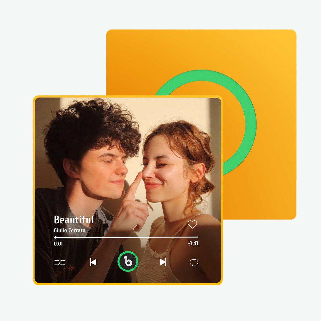 FridgeBeats Framed Custom Music Fridge Magnet New 4.0 Upgrade Colorful Frame Album Fridge Magnet Music Wall Photo Sticker - Coolpeacock