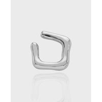 Geometric Design 925 Sterling Silver Ear Cuff - KIAHMILLA
