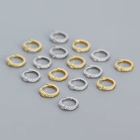 Geometry CZ Square Oval 925 Sterling Silver Huggie Hoop Earrings - KIAHMILLA
