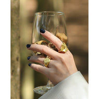 Geometry Irregular Beat Pattern 925 Sterling Silver Adjustable Ring - KIAHMILLA