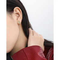 Geometry Irregular Pods 925 Sterling Silver Stud Earrings - KIAHMILLA
