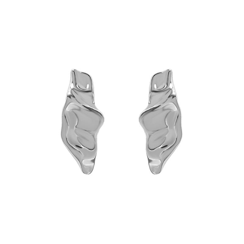 Geometry Irregular Pods 925 Sterling Silver Stud Earrings - KIAHMILLA
