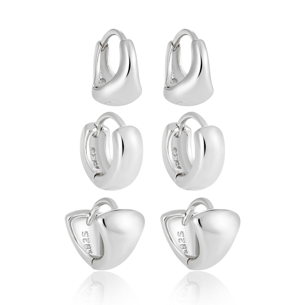 Geometry Minimalism Mini Circles 925 Sterling Silver Hoop Earring (Single) - KIAHMILLA