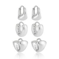 Geometry Minimalism Mini Circles 925 Sterling Silver Hoop Earring (Single) - KIAHMILLA