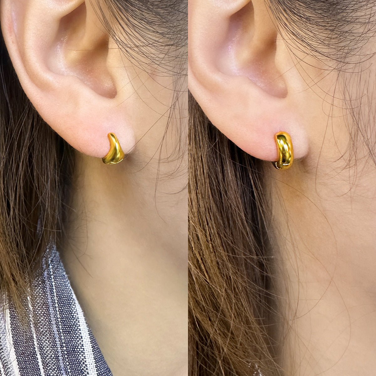 Geometry Minimalism Mini Circles 925 Sterling Silver Hoop Earring (Single) - KIAHMILLA