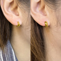 Geometry Minimalism Mini Circles 925 Sterling Silver Hoop Earring (Single) - KIAHMILLA